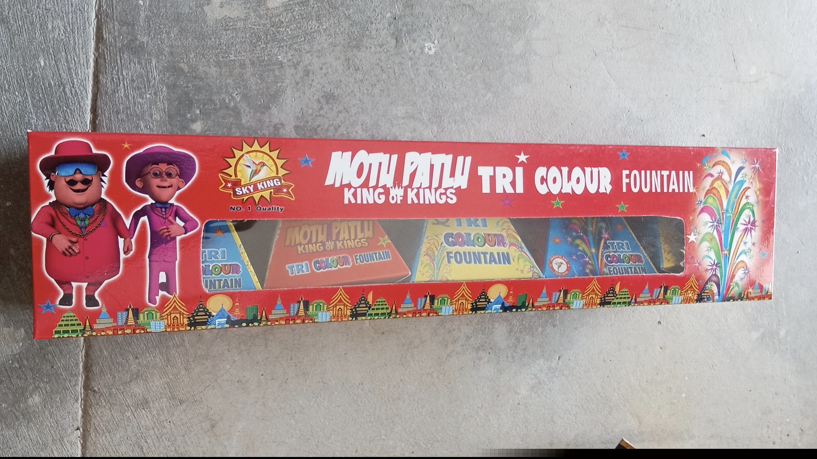 Tri Colour Fountain (5 Pcs)